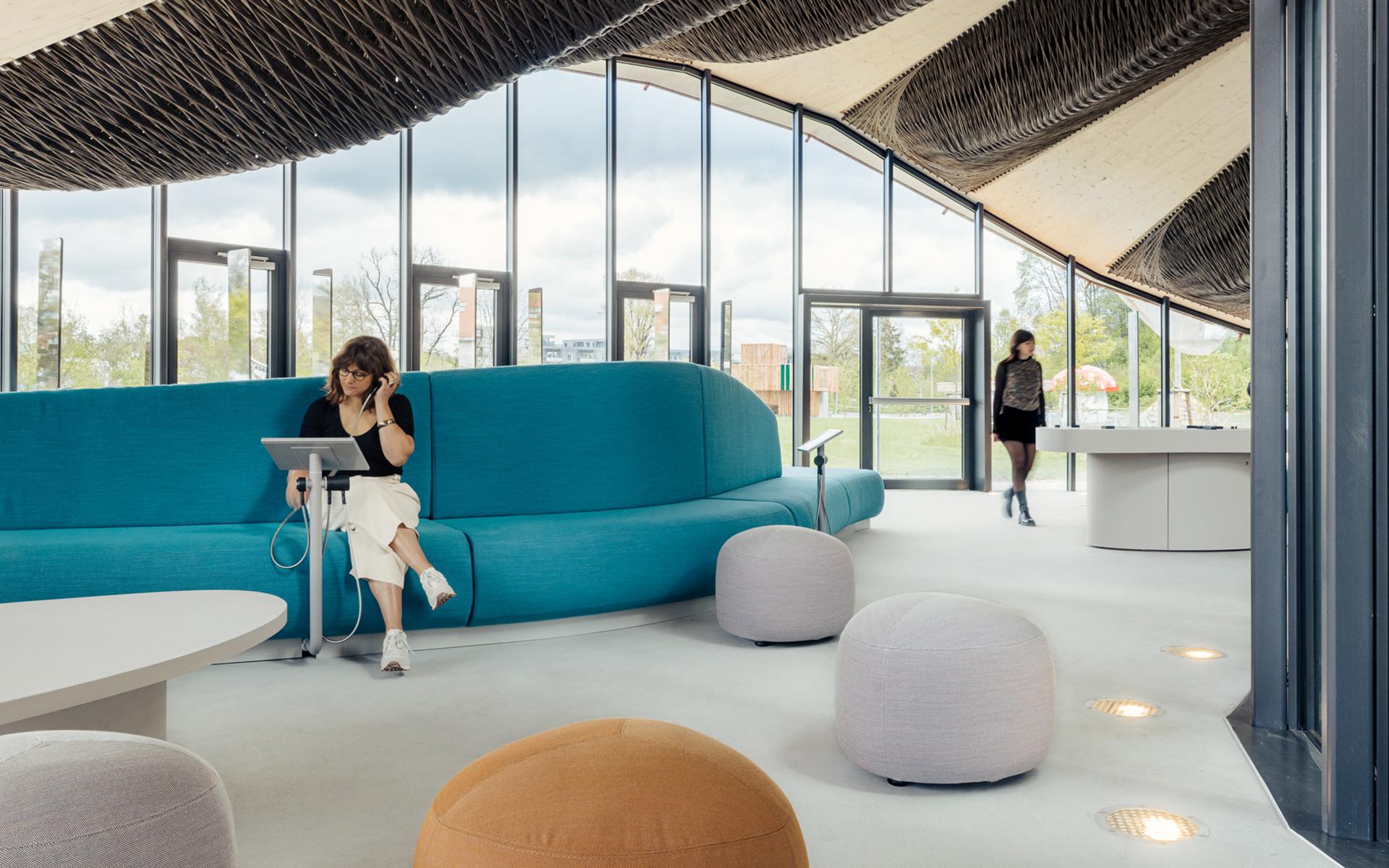 Holz-Naturfaser-Pavillon