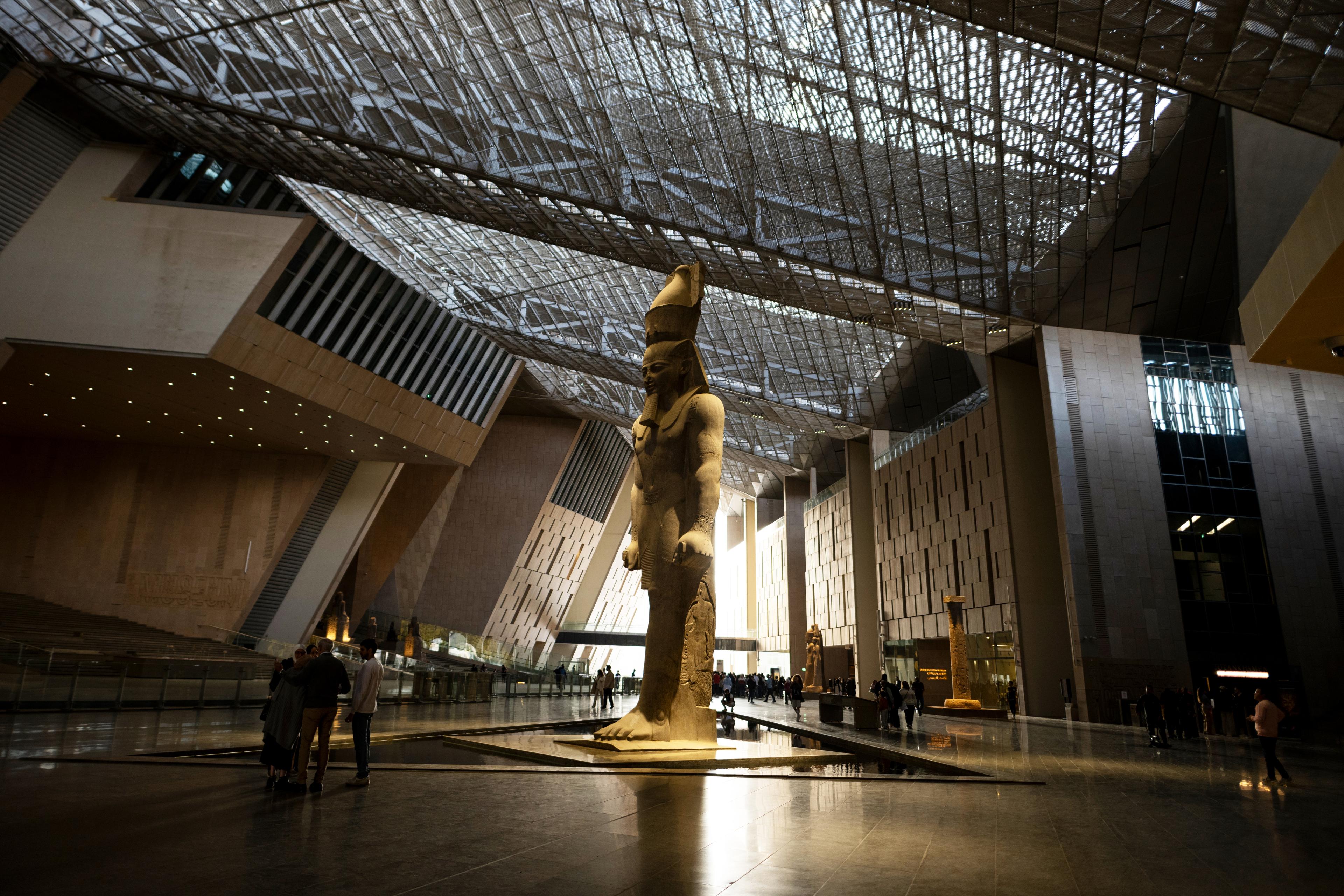 Grand Egyptian Museum - Atrium with Ramses Statue