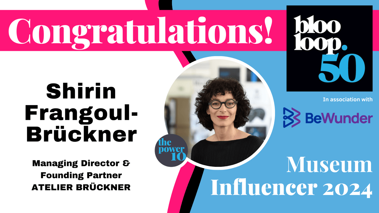 Shirin Brücker among the power 10 of Blooloop 50